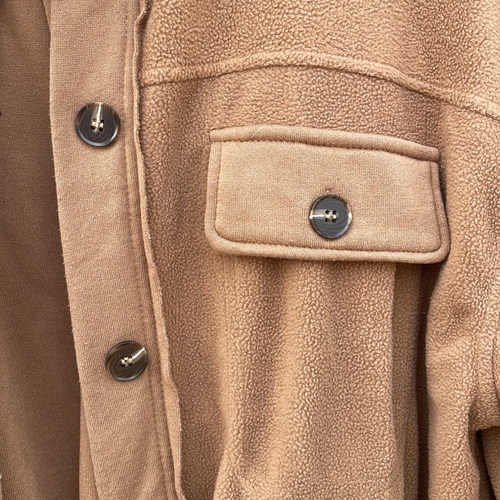 12th Tribe Oversized Fleece Shacket